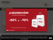 Tablet Screenshot of ibipielpeleterias.com